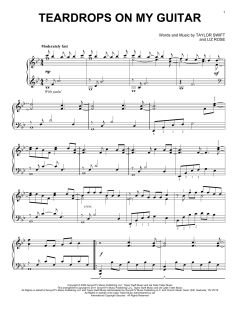 Teardrops On My Guitar von Taylor Swift (Download) 