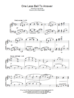 One Less Bell To Answer von Hal David (Download) 