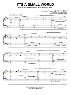 It's A Small World von Robert B. Sherman (Download) 