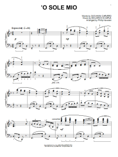 'O Sole Mio von Eduardo di Capua (Download) 