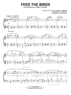 Feed The Birds (Tuppence A Bag) [Classical version] von Robert B. Sherman (Download) 