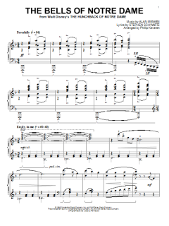 The Bells Of Notre Dame [Classical version] von Alan Menken (Download) 