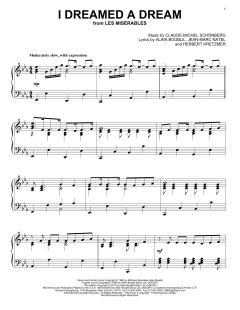 I Dreamed A Dream von Claude-Michel Schönberg (Download) 