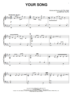 Your Song von Elton John (Download) 
