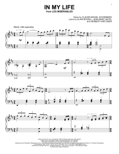 In My Life von Alain Boublil (Download) 