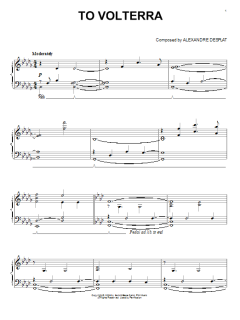 To Volterra von Alexandre Desplat (Download) 