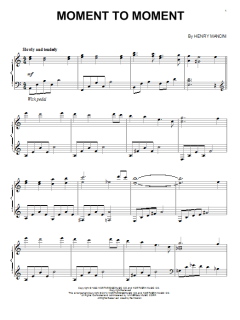 Moment To Moment von Henry Mancini (Download) 
