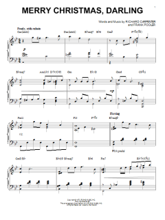 Merry Christmas, Darling [Jazz version] von The Carpenters (Download) 