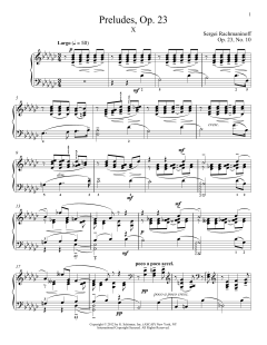 Prelude In G-Flat Major, Op. 23, No. 10 von Alexandre Dossin (Download) 