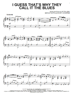 I Guess That's Why They Call It The Blues von Elton John (Download) 