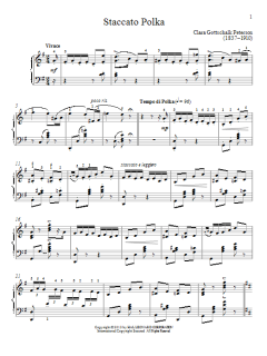 Staccato Polka von Clara Gottschalk Peterson (Download) 