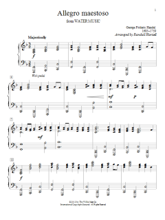 Allegro Maestoso von Georg Friedrich Händel (Download) 