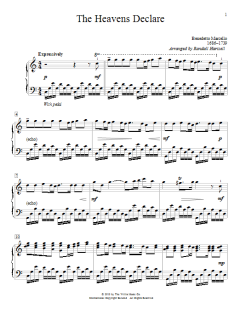 The Heavens Declare von Benedetto Marcello (Download) 