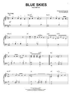 Blue Skies [Jazz version] von Irving Berlin (Download) 