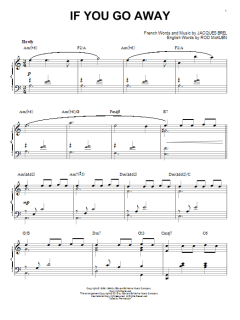 If You Go Away [Jazz version] von Jacques Brel (Download) 