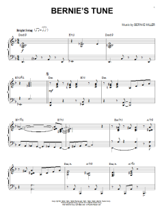 Bernie's Tune von Mike Stoller (Download) 
