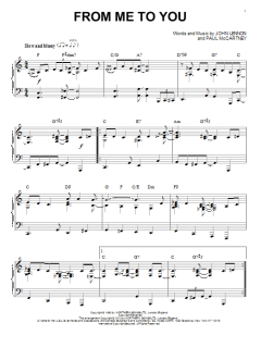From Me To You [Jazz version] von The Beatles (Download) 