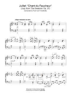 Chant du faucheur (July from 'The Seasons' Op. 37) von Pyotr Il'yich Tchaikovsky (Download) 