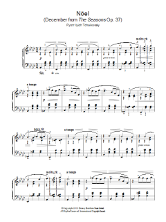 Noel (December from 'The Seasons' Op. 37) von Pyotr Il'yich Tchaikovsky (Download) 