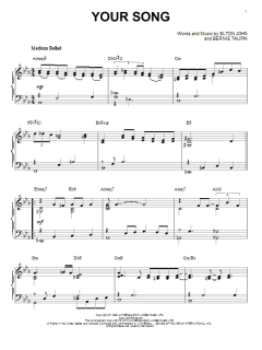 Your Song [Jazz version] von Elton John (Download) 