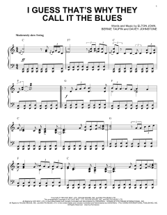 I Guess That's Why They Call It The Blues [Jazz version] von Elton John (Download) 