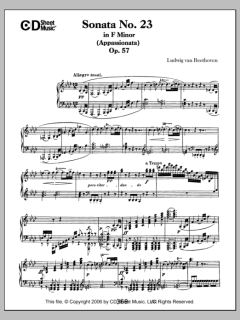 Sonata No. 23 In F Minor von Ludwig van Beethoven (Download) 