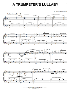 A Trumpeter's Lullaby von Leroy Anderson (Download) 