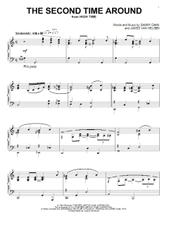 The Second Time Around von Sammy Cahn (Download) 