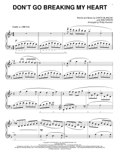 Don't Go Breaking My Heart [Classical version] von Ann Orson (Download) 