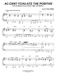 Ac-cent-tchu-ate The Positive [Jazz version] von Harold Arlen (Download) 