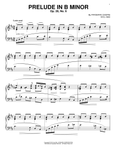 Prelude in B Minor, Op. 28, No. 6 von Frédéric Chopin (Download) 