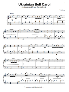 Ukrainian Bell Carol (in the style of Haydn) von Ukrainian Christmas Carol (Download) 
