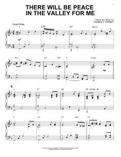There Will Be Peace In The Valley For Me [Jazz version] von Elvis Presley (Download) 