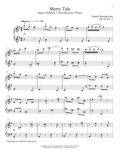 Merry Tale von Dmitri Shostakovich (Download) 