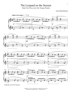 The Leopard On The Seesaw von Aram Khachaturian (Download) 
