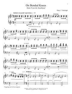 On Bended Knees von Harry T. Burleigh (Download) 