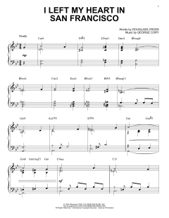 I Left My Heart In San Francisco [Jazz version] von Tony Bennett (Download) 