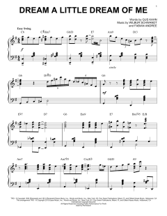 Dream A Little Dream Of Me [Jazz version] von Gus Kahn (Download) 