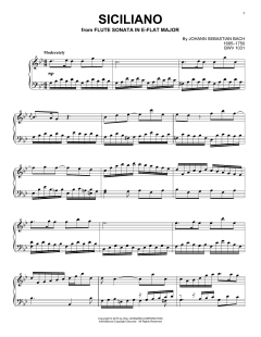 Siciliano von Johann Sebastian Bach (Download) 