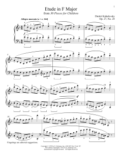 Etude In F Major von Jeffrey Biegel (Download) 
