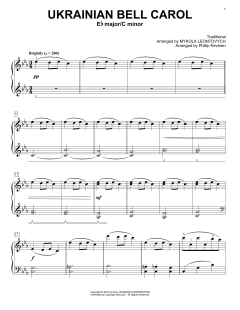 Ukrainian Bell Carol von Mykola Leontovych (Download) 