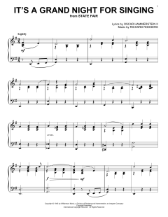 It's A Grand Night For Singing von Richard Rodgers (Download) 