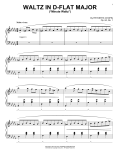 Waltz In D-flat Major (Minute Waltz), Op. 64, No. 1 von Fryderyk Chopin (Download) 