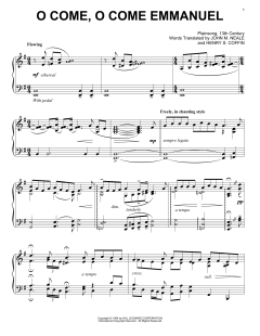 O Come, O Come Immanuel von Henry S. Coffin (Download) 