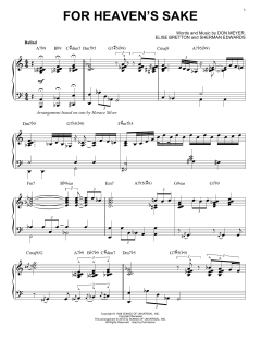 For Heaven's Sake von Horace Silver (Download) 