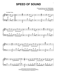 Speed Of Sound [Jazz version] von Coldplay (Download) 