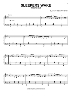 Sleepers, Awake (Wachet Auf) [Jazz version] von Johann Sebastian Bach (Download) 