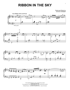 Ribbon In The Sky [Jazz version] von Stevie Wonder (Download) 