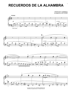 Recuerdos de la Alhambra von Francisco Tárrega (Download) 