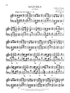 Mazurka in F Major, Op. 68, No. 3 (Download) 
